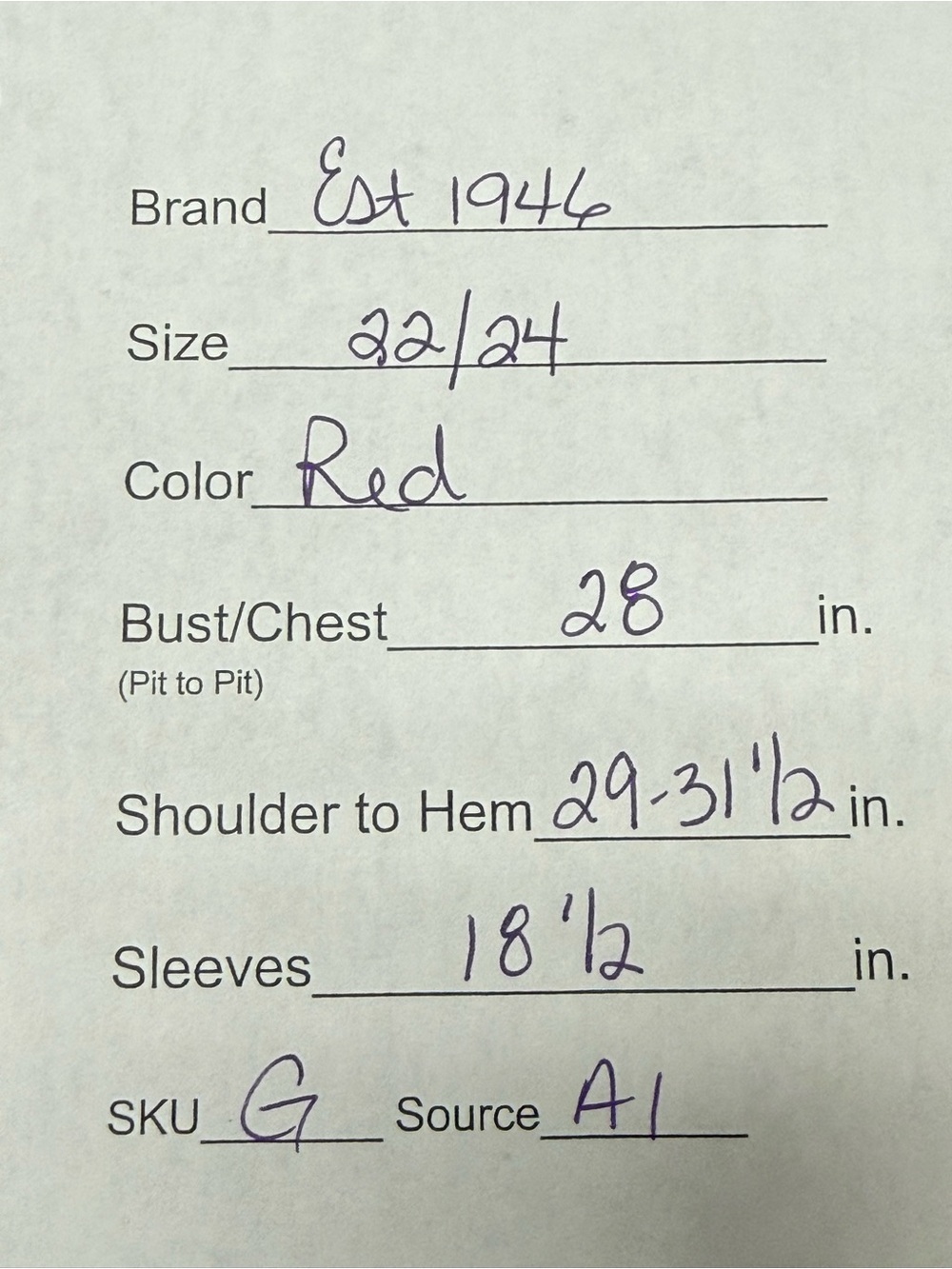 Est 1946 Red Crochet Lace Peasant Top 22/24 Boho Flowy Plus Size Blouse - Picture 10 of 10